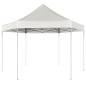 vidaXL Carpa hexagonal desplegable blanco crema 3,6x3,1 m