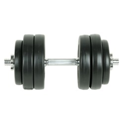 vidaXL Juego de mancuernas 9 piezas 15 kg