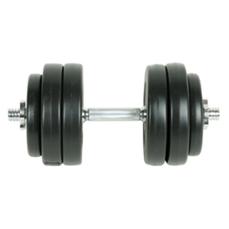 vidaXL Juego de mancuernas 9 piezas 15 kg