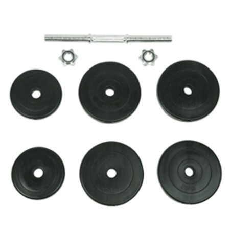 vidaXL Juego de mancuernas 9 piezas 15 kg