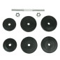 vidaXL Juego de mancuernas 9 piezas 15 kg vidaXL Juego de mancuernas 9 piezas 15 kg
