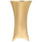 vidaXL Fundas de mesa elásticas 2 unidades 80 cm dorado vidaXL Fundas de mesa elásticas 2 unidades 80 cm dorado
