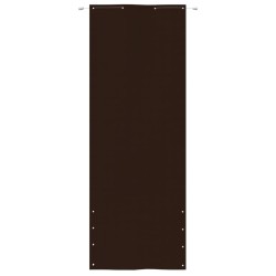 vidaXL Toldo pantalla para balcón de tela oxford marrón 80x240 cm