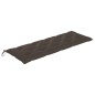 vidaXL Banco de jardín apilable con cojín madera maciza de teca 159 cm vidaXL Banco de jardín apilable con cojín madera maciza de teca 159 cm