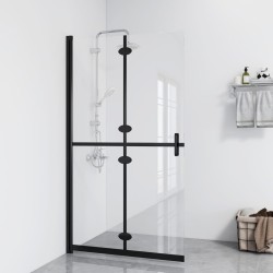 vidaXL Mampara de ducha plegable vidrio ESG transparente 110x190 cm