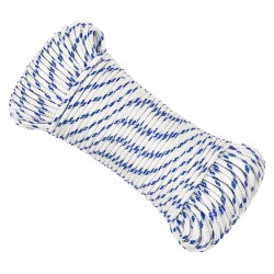 vidaXL Cuerda de barco polipropileno blanco 4 mm 25 m