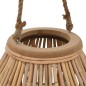 vidaXL Portavelas colgante de mimbre color natural vidaXL Portavelas colgante de mimbre color natural
