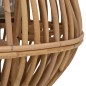 vidaXL Portavelas colgante de mimbre color natural vidaXL Portavelas colgante de mimbre color natural