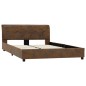 vidaXL Estructura de cama de piel de ante artificial marrón 140x200 cm vidaXL Estructura de cama de piel de ante artificial marrón 140x200 cm