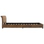 vidaXL Estructura de cama de piel de ante artificial marrón 140x200 cm vidaXL Estructura de cama de piel de ante artificial marrón 140x200 cm