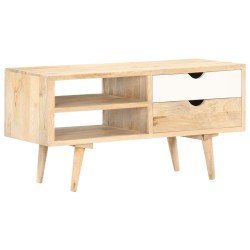 vidaXL Mueble para TV madera maciza de mango 90x35x45 cm