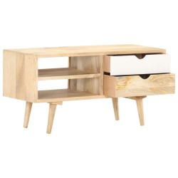 vidaXL Mueble para TV madera maciza de mango 90x35x45 cm