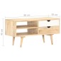 vidaXL Mueble para TV madera maciza de mango 90x35x45 cm
