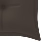 vidaXL Banco de jardín apilable con cojín madera maciza de teca 159 cm vidaXL Banco de jardín apilable con cojín madera maciza de teca 159 cm