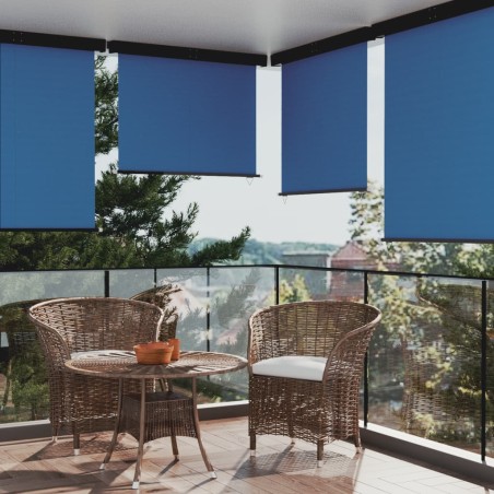 vidaXL Toldo lateral de balcón azul 145x250 cm