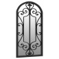 vidaXL Espejo de jardín hierro negro para uso exterior 70x30 cm vidaXL Espejo de jardín hierro negro para uso exterior 70x30 cm