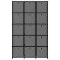 vidaXL Estantería de 15 cubos con cajas de tela negro 103x30x175,5 cm vidaXL Estantería de 15 cubos con cajas de tela negro 103x30x175,5 cm