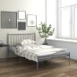 vidaXL Estructura de cama de metal gris 120x200 cm vidaXL Estructura de cama de metal gris 120x200 cm