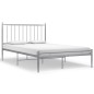 vidaXL Estructura de cama de metal gris 120x200 cm vidaXL Estructura de cama de metal gris 120x200 cm