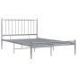 vidaXL Estructura de cama de metal gris 120x200 cm vidaXL Estructura de cama de metal gris 120x200 cm