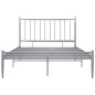 vidaXL Estructura de cama de metal gris 120x200 cm vidaXL Estructura de cama de metal gris 120x200 cm