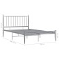 vidaXL Estructura de cama de metal gris 120x200 cm vidaXL Estructura de cama de metal gris 120x200 cm