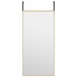 vidaXL Espejo de puerta cristal y aluminio negro 30x60 cm