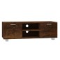 vidaXL Mueble para TV madera contrachapada roble ahumado 120x40,5x35cm vidaXL Mueble para TV madera contrachapada roble ahumado 120x40,5x35cm