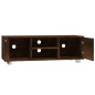 vidaXL Mueble para TV madera contrachapada roble ahumado 120x40,5x35cm vidaXL Mueble para TV madera contrachapada roble ahumado 120x40,5x35cm