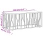 vidaXL Mesa de centro acero inoxidable madera maciza reciclada dorada