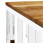 vidaXL Mesa de centro acero inoxidable y madera maciza acacia plateada vidaXL Mesa de centro acero inoxidable y madera maciza acacia plateada