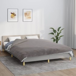 vidaXL Manta con peso con funda tela gris 200x225 cm 13 kg