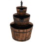 vidaXL Fuente de agua con bomba madera maciza de abeto 60x60x94 cm