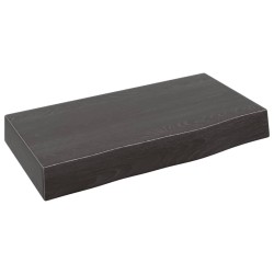 vidaXL Estante de pared madera roble tratada marrón oscuro 40x20x6 cm