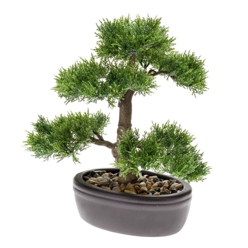 Esmeralda Bonsai cedro artificial verde 32 cm 420001 Esmeralda Bonsai cedro artificial verde 32 cm 420001