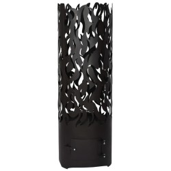 Esschert Design Brasero Flames de acero al carbono negro FF408