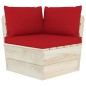 vidaXL Muebles de jardín de palets 3 pzas y cojines madera de abeto 