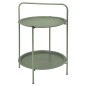 ProGarden Mesa de exterior con 2 bandejas verde mate 50x66 cm ProGarden Mesa de exterior con 2 bandejas verde mate 50x66 cm