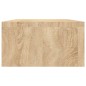vidaXL Soporte de mesa pantalla contrachapada color roble 100x24x13 cm