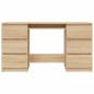 vidaXL Escritorio madera contrachapada color roble Sonoma 140x50x77 cm vidaXL Escritorio madera contrachapada color roble Sonoma 140x50x77 cm
