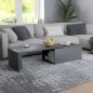 vidaXL Mesa de centro madera contrachapada gris 150x50x35 cm vidaXL Mesa de centro madera contrachapada gris 150x50x35 cm