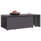 vidaXL Mesa de centro madera contrachapada gris 150x50x35 cm vidaXL Mesa de centro madera contrachapada gris 150x50x35 cm