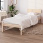 vidaXL Estructura de cama madera maciza de pino 100x200 cm vidaXL Estructura de cama madera maciza de pino 100x200 cm