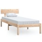 vidaXL Estructura de cama madera maciza de pino 100x200 cm vidaXL Estructura de cama madera maciza de pino 100x200 cm