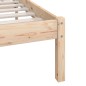 vidaXL Estructura de cama madera maciza de pino 100x200 cm vidaXL Estructura de cama madera maciza de pino 100x200 cm