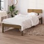 vidaXL Estructura de cama madera maciza pino marrón miel 100x200 cm