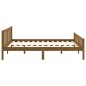 vidaXL Estructura de cama doble madera maciza marrón miel 120x190 cm