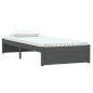 vidaXL Estructura de cama individual madera maciza gris 2FT6 75x190 cm vidaXL Estructura de cama individual madera maciza gris 2FT6 75x190 cm