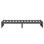 vidaXL Estructura de cama individual madera maciza gris 2FT6 75x190 cm vidaXL Estructura de cama individual madera maciza gris 2FT6 75x190 cm