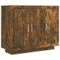 vidaXL Aparador madera contrachapada color roble ahumado 92x35x75 cm vidaXL Aparador madera contrachapada color roble ahumado 92x35x75 cm